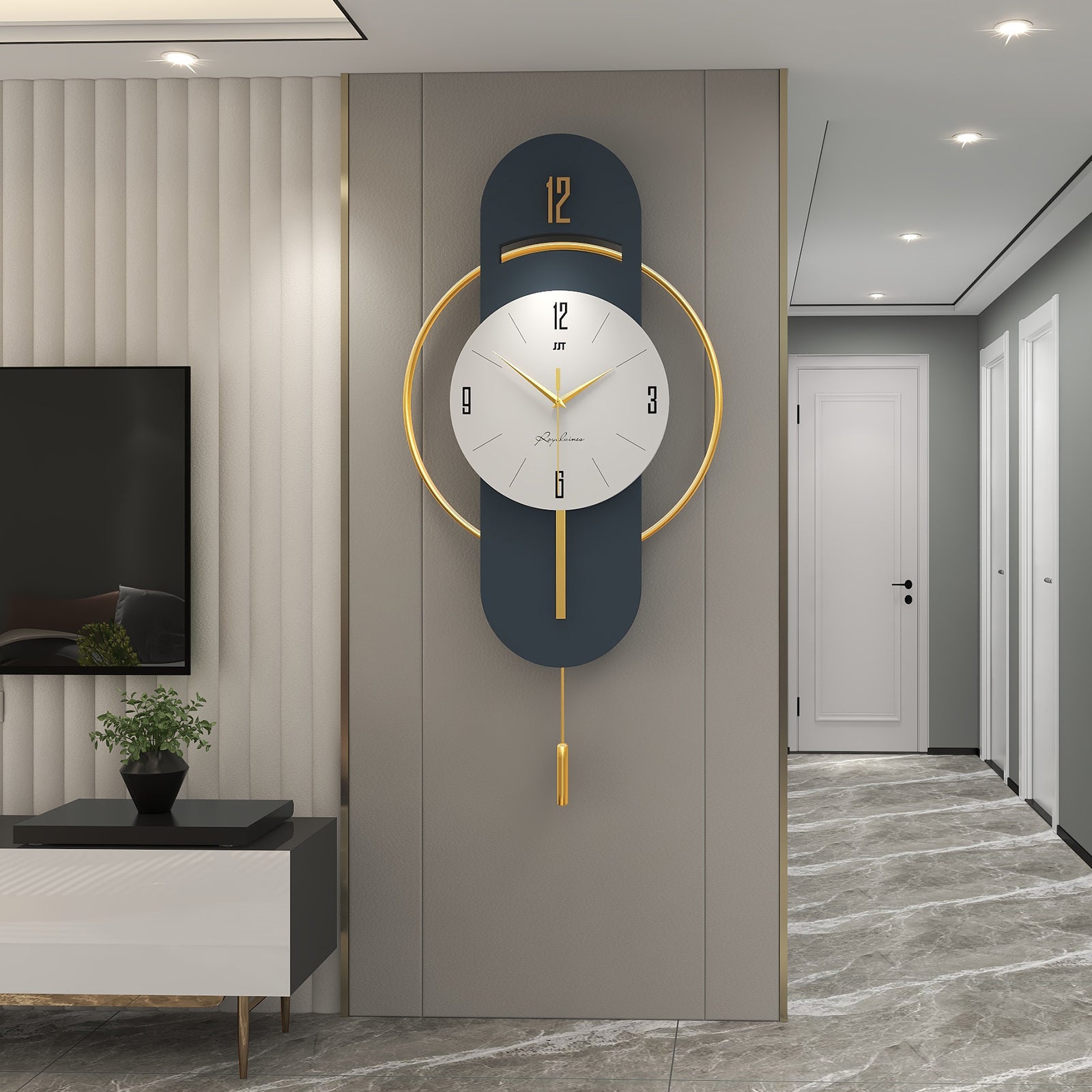Nordic Modern Metal Wall Clock - Shreya home decor
