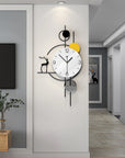 Large Wall Clock Non-Ticking Silent, Modern Metal Big Decorative Wall Clock - Shreya home decor