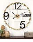 TRENDY GRACIOUS METALLIC WALL CLOCK - Shreya home decor