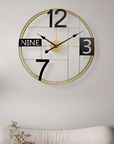 TRENDY GRACIOUS METALLIC WALL CLOCK - Shreya home decor