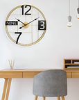 TRENDY GRACIOUS METALLIC WALL CLOCK - Shreya home decor