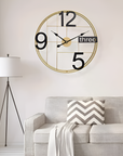 TRENDY GRACIOUS METALLIC WALL CLOCK - Shreya home decor