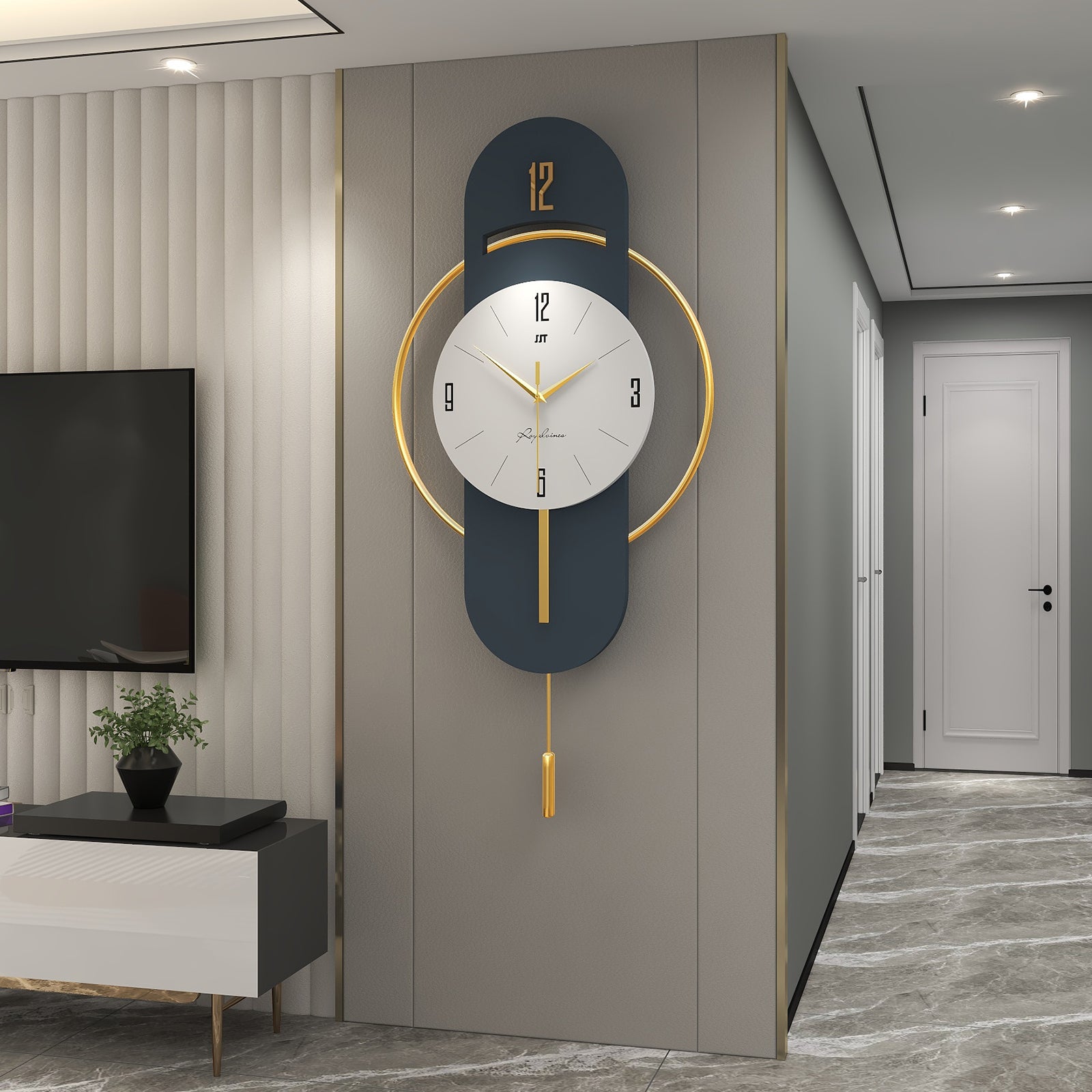 Nordic Modern Metal Wall Clock - Shreya home decor