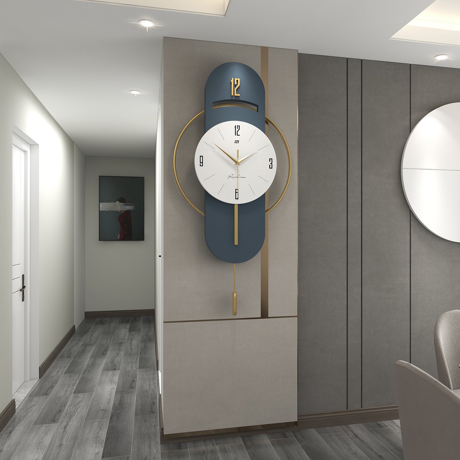 Nordic Modern Metal Wall Clock - Shreya home decor