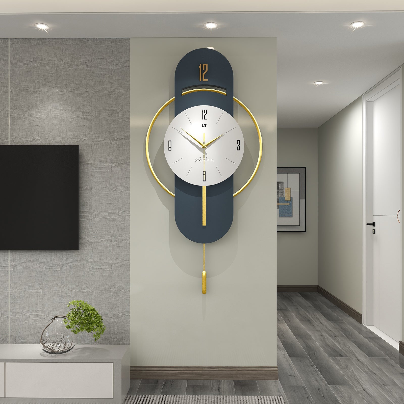 Nordic Modern Metal Wall Clock - Shreya home decor