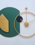 METAL gold Decorative Showpiece Wall Clock - Shreya home decor