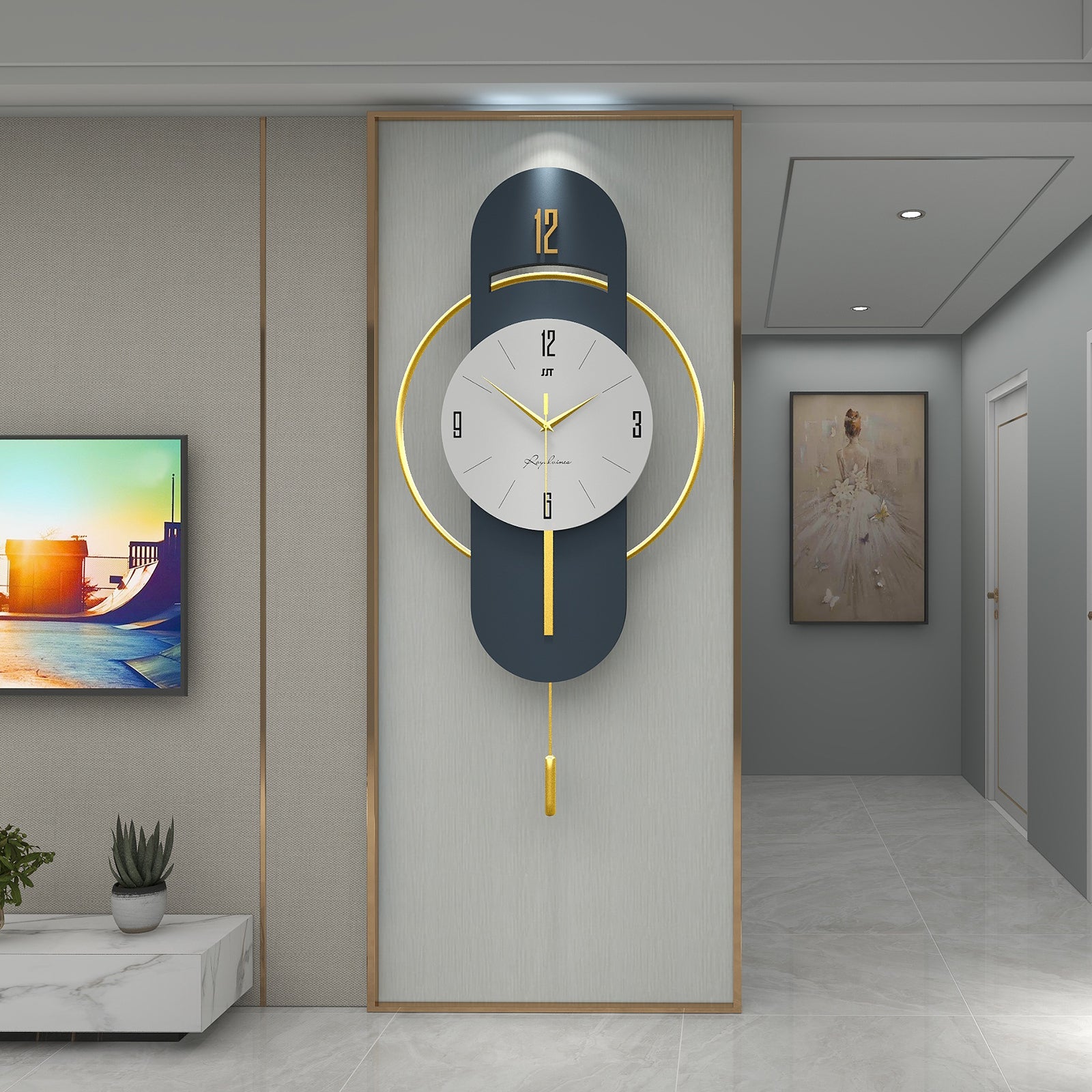 Nordic Modern Metal Wall Clock - Shreya home decor