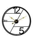 24inch Metal Wall Clock Decorative Iron Metal Hanging Wall Clock - Shreya home decor