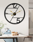 24inch Metal Wall Clock Decorative Iron Metal Hanging Wall Clock - Shreya home decor