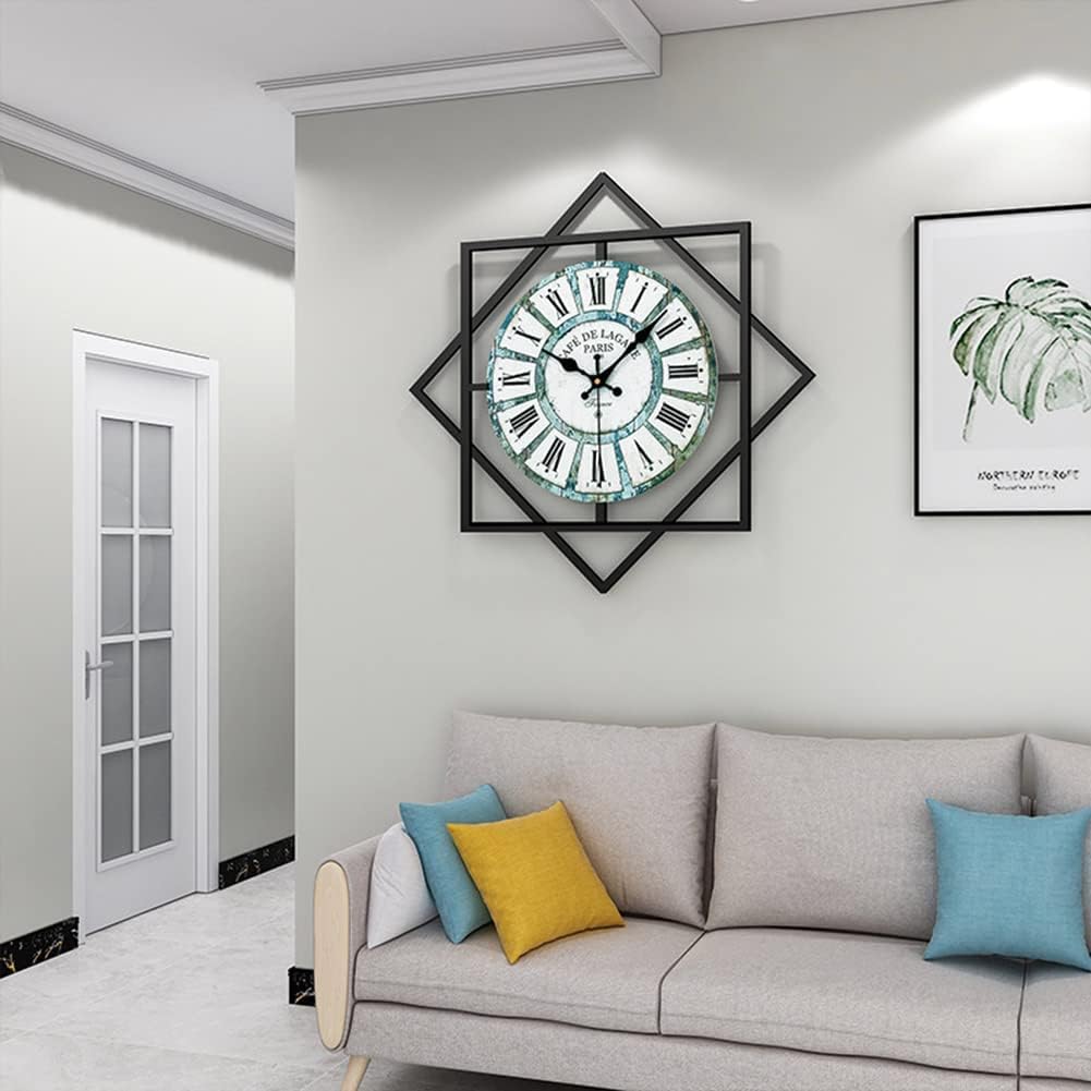 Metal Wall Clock for Living Room Decor ((size 51*51)CM