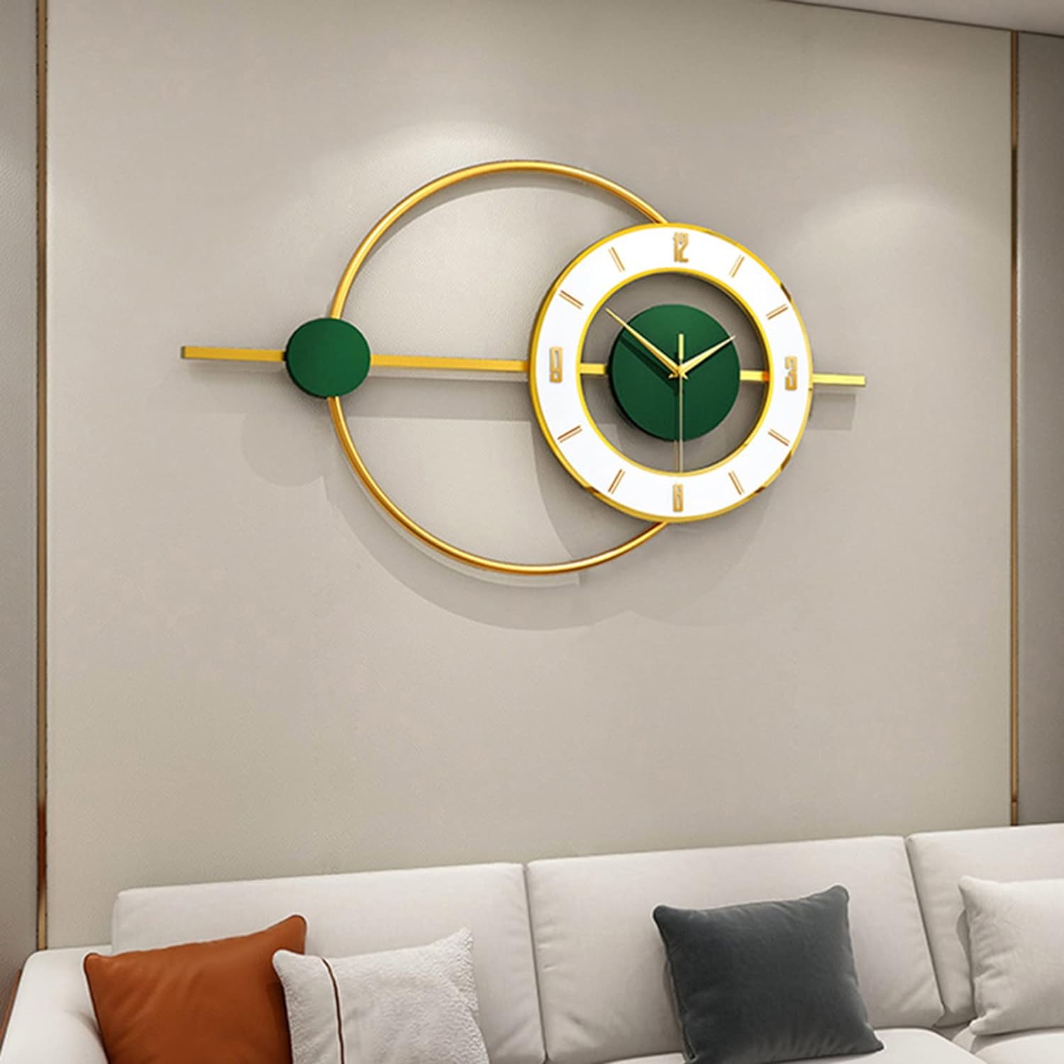 Wall Clock Silent Art Wall Clock Modern Metal Wall Clock - Shreya home decor