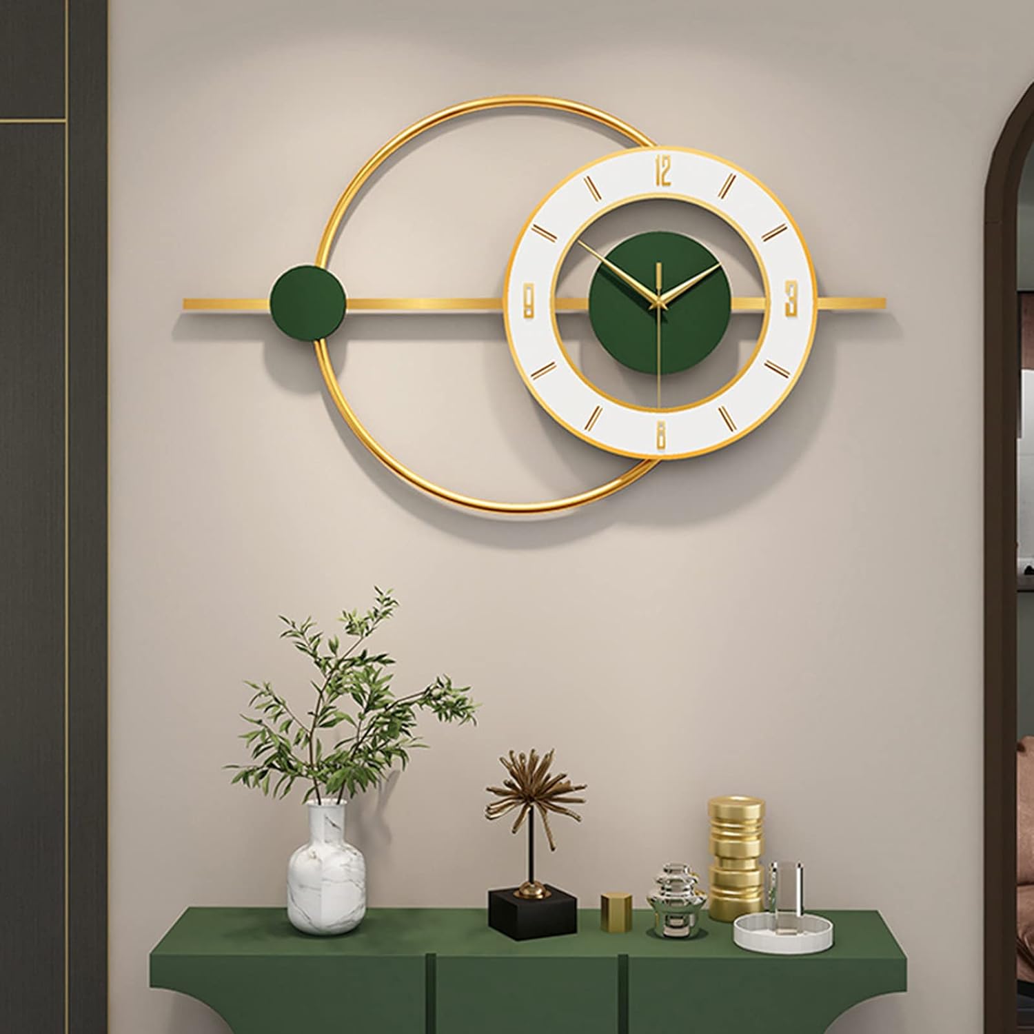 Wall Clock Silent Art Wall Clock Modern Metal Wall Clock - Shreya home decor