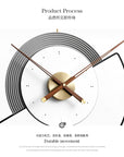 Cosmic Luxe Wall Clock in The Celestial Creation Size:- 32*36 Inch