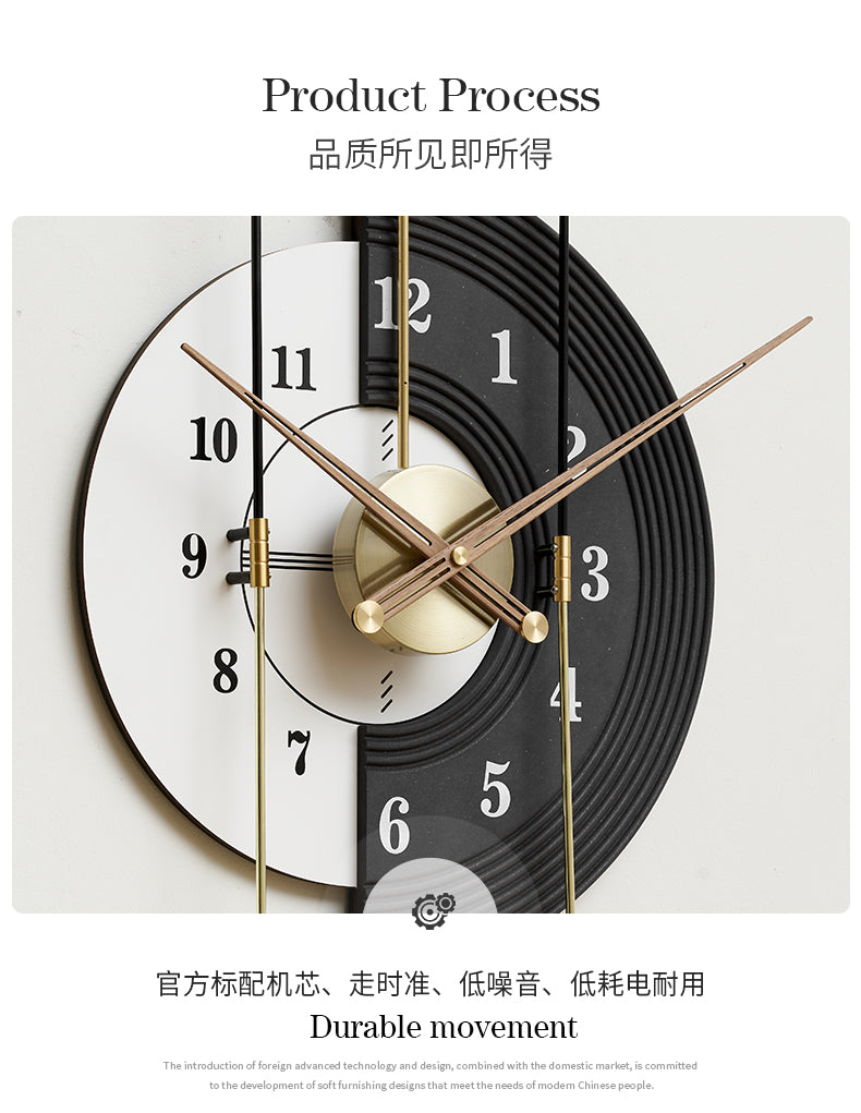 Contemporary Attractive Wall Clock Big Living Room Unique Stylish Large Wall Watches