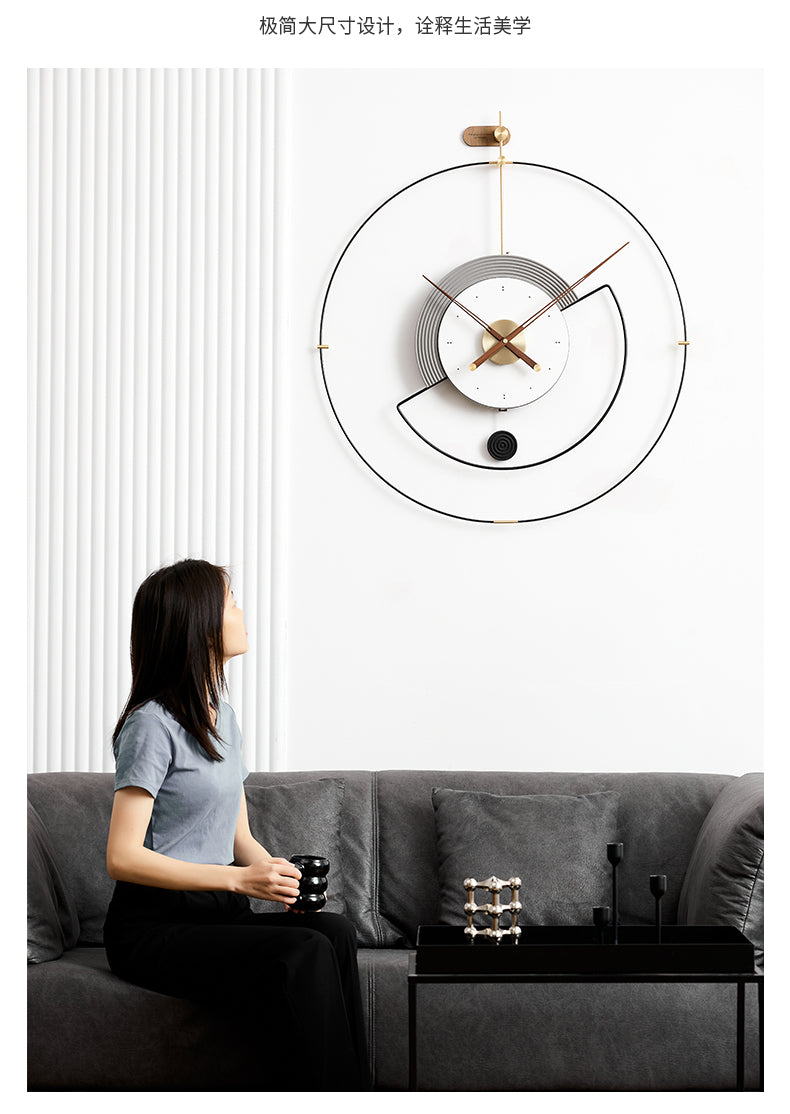 Cosmic Luxe Wall Clock in The Celestial Creation Size:- 32*36 Inch