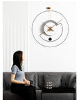 Cosmic Luxe Wall Clock in The Celestial Creation Size:- 32*36 Inch