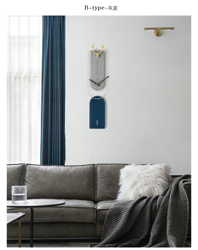 Multicolour Glass Novelty Wall Clock