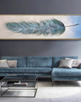 Feather Luxury Crystal Porcelain Wall Painting (180*60 CM)