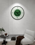 CIRCLES OF PROSPERITY WALL CLOCK ART