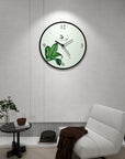 DANCING LEAVES WALL CLOCK ART