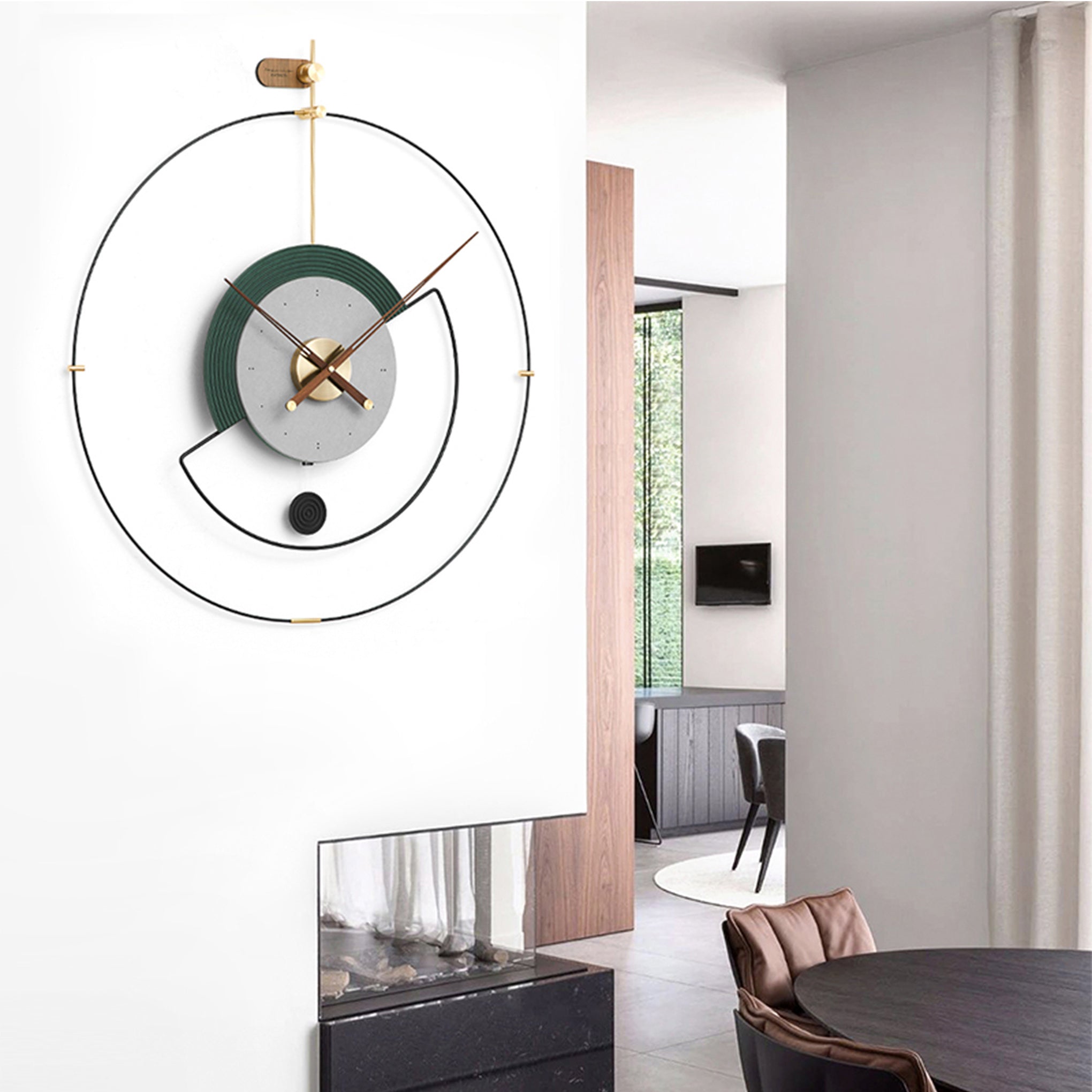 Cosmic Luxe Wall Clock in The Celestial Creation Size:- 32*36 Inch
