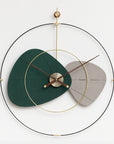 Copper Eco-board Modern Big Wall Clocks Simple Home Decoration Elegance Quartz Clock Walnut Hands for living room Art