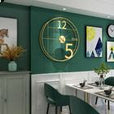 Metal Wall Clock for Living Room 24 Inch - Shreya home decor