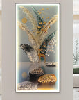 LED Lighting Crystal Porcelain Decoration Painting Remote Control Wall Art Hanging Painting (24×48 inch) - Shreya home decor