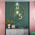 Metal Wall Clock for Living Room 24 Inch - Shreya home decor