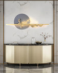 LED Modern Metal Wall Art With Sitting Man