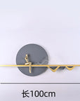LED Modern Metal Wall Art With Sitting Man