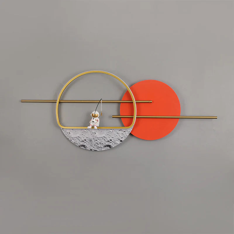 LED Astronaut Metal Wall Decor For Home Decor