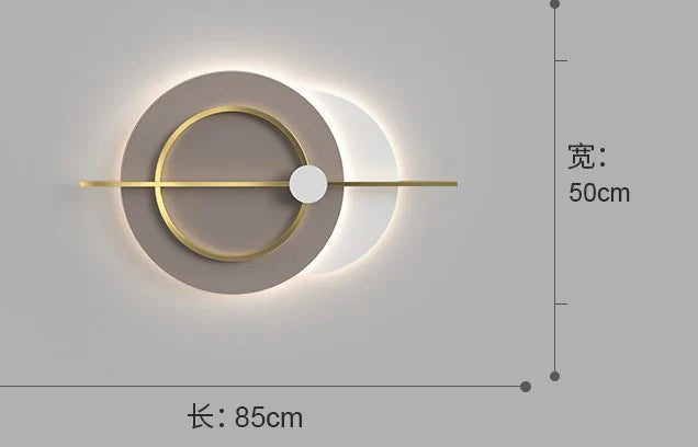 LED Modern Metal Wall Art For Home Decor