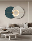LED Modern Wall Art With Girl Sitting on It