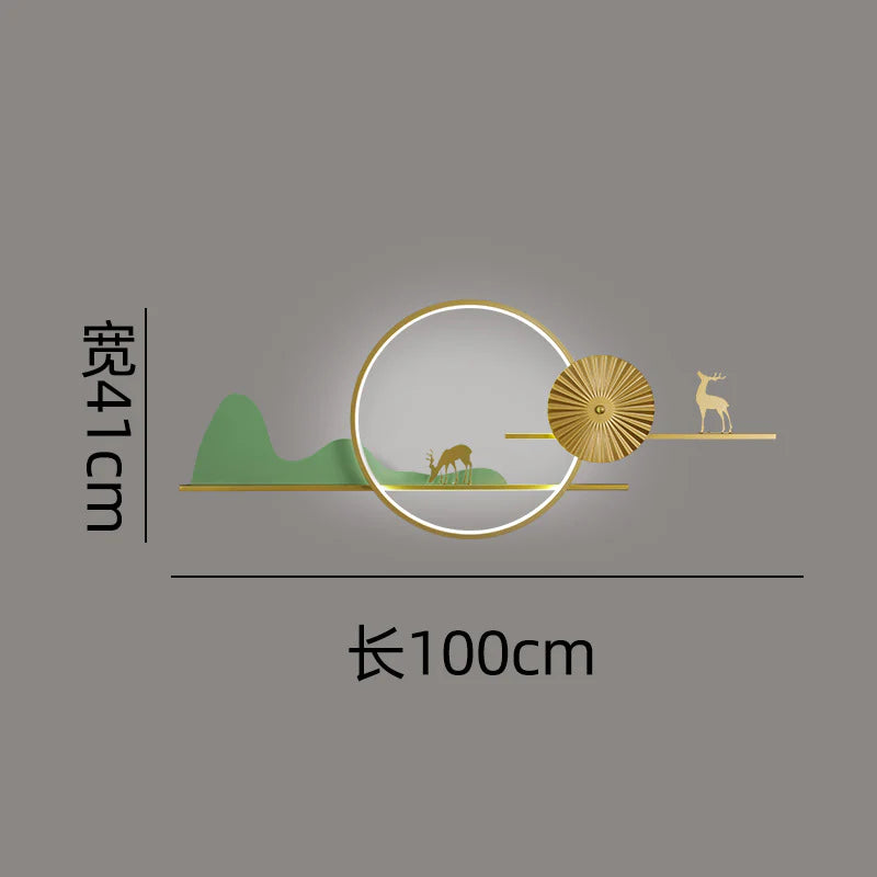 LED Modern Deer Wall Art For Home Decor