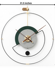 Cosmic Luxe Wall Clock in The Celestial Creation Size:- 32*36 Inch