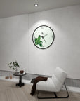 DANCING LEAVES WALL CLOCK ART