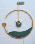 Rustic Farmhouse Double Ring Metal Wall Clock - Ticking Analog Wall Clock for Living Room, Office, and Bedroom - Shreya home decor