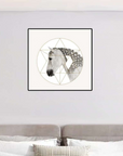 Animals Horse Head Modular Pictures Wall Print Pictures for Living Room - Shreya home decor