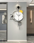 Large Wall Clock Non-Ticking Silent, Modern Metal Big Decorative Wall Clock - Shreya home decor