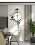 Large Wall Clock Non-Ticking Silent, Modern Metal Big Decorative Wall Clock - Shreya home decor