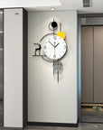 Large Wall Clock Non-Ticking Silent, Modern Metal Big Decorative Wall Clock - Shreya home decor