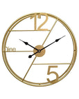 Gold Metal Wall Clock | For Home - Shreya home decor