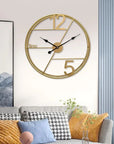 Gold Metal Wall Clock | For Home - Shreya home decor