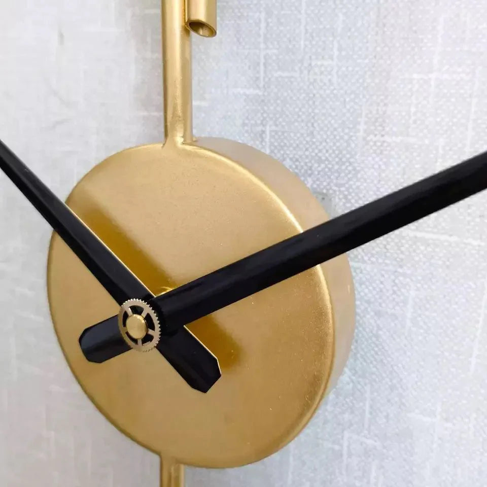Gold Metal Wall Clock | For Home - Shreya home decor
