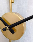 Gold Metal Wall Clock | For Home - Shreya home decor