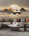 Modern light luxury high-end living room decorative painting sofa background wall hanging - Shreya home decor
