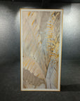 Luminous Blossom Leather Wall Painting
