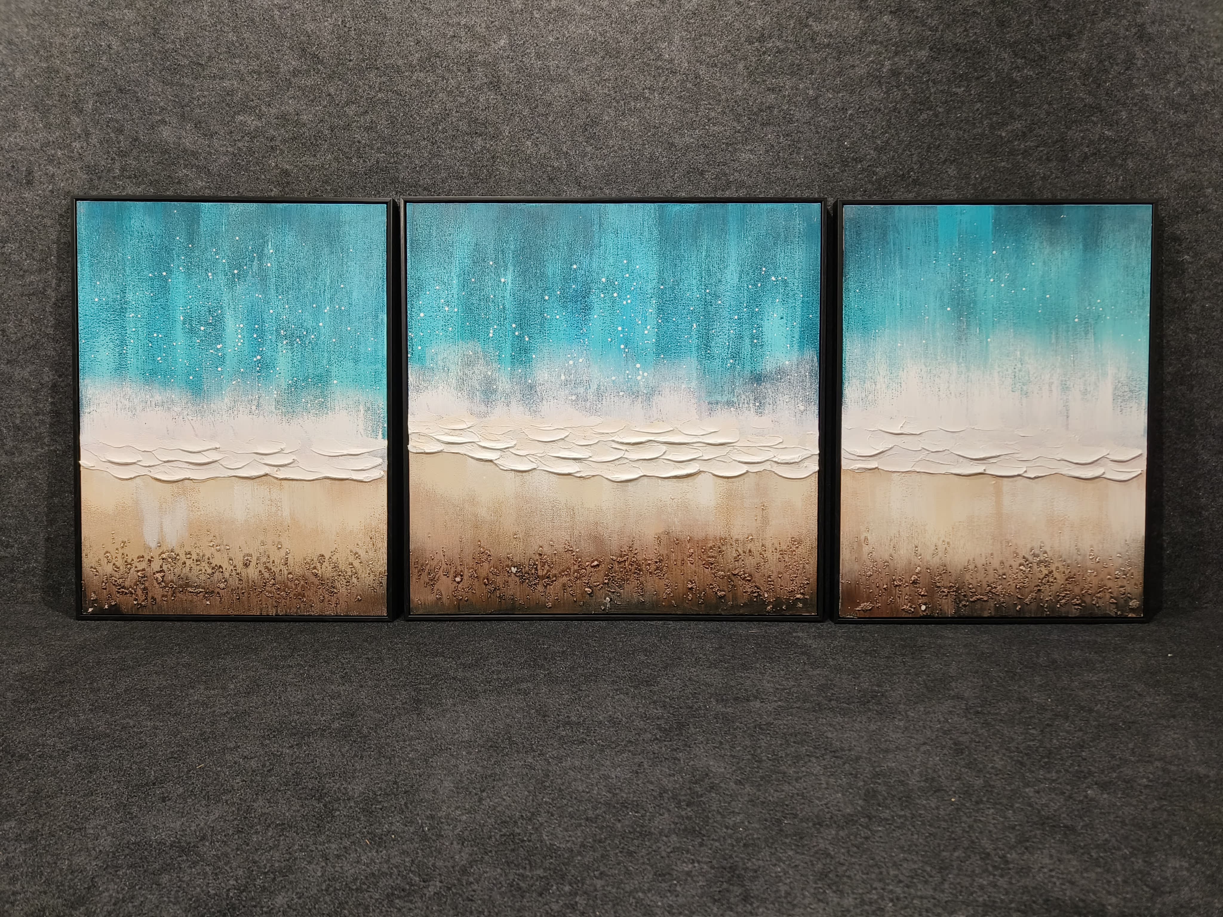 Handmade Painting Of Seaside for Living Room ,Room Decor 60*80,80*80