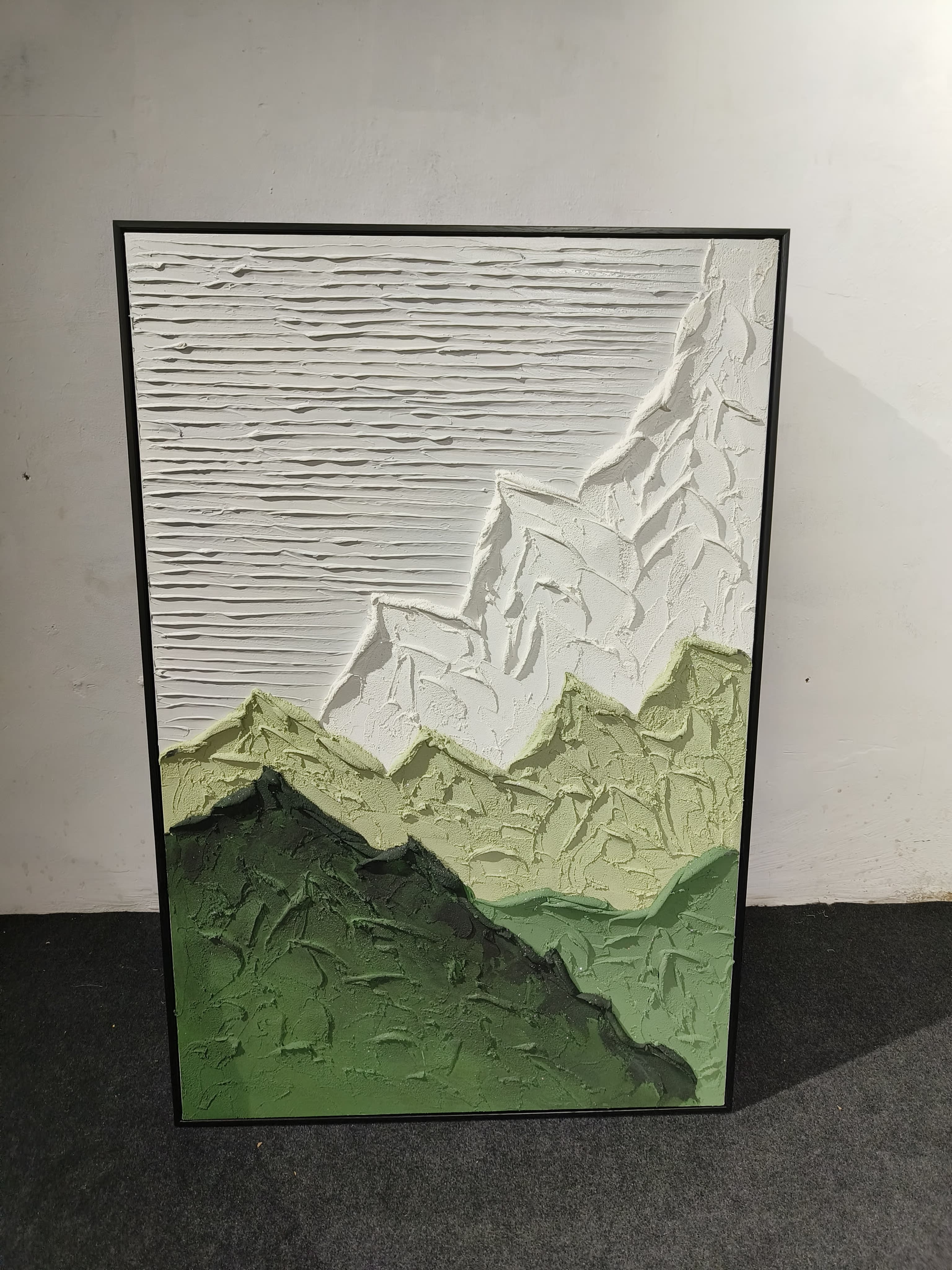 Large Abstract Mountain Landscape Handmade Painting 80*120